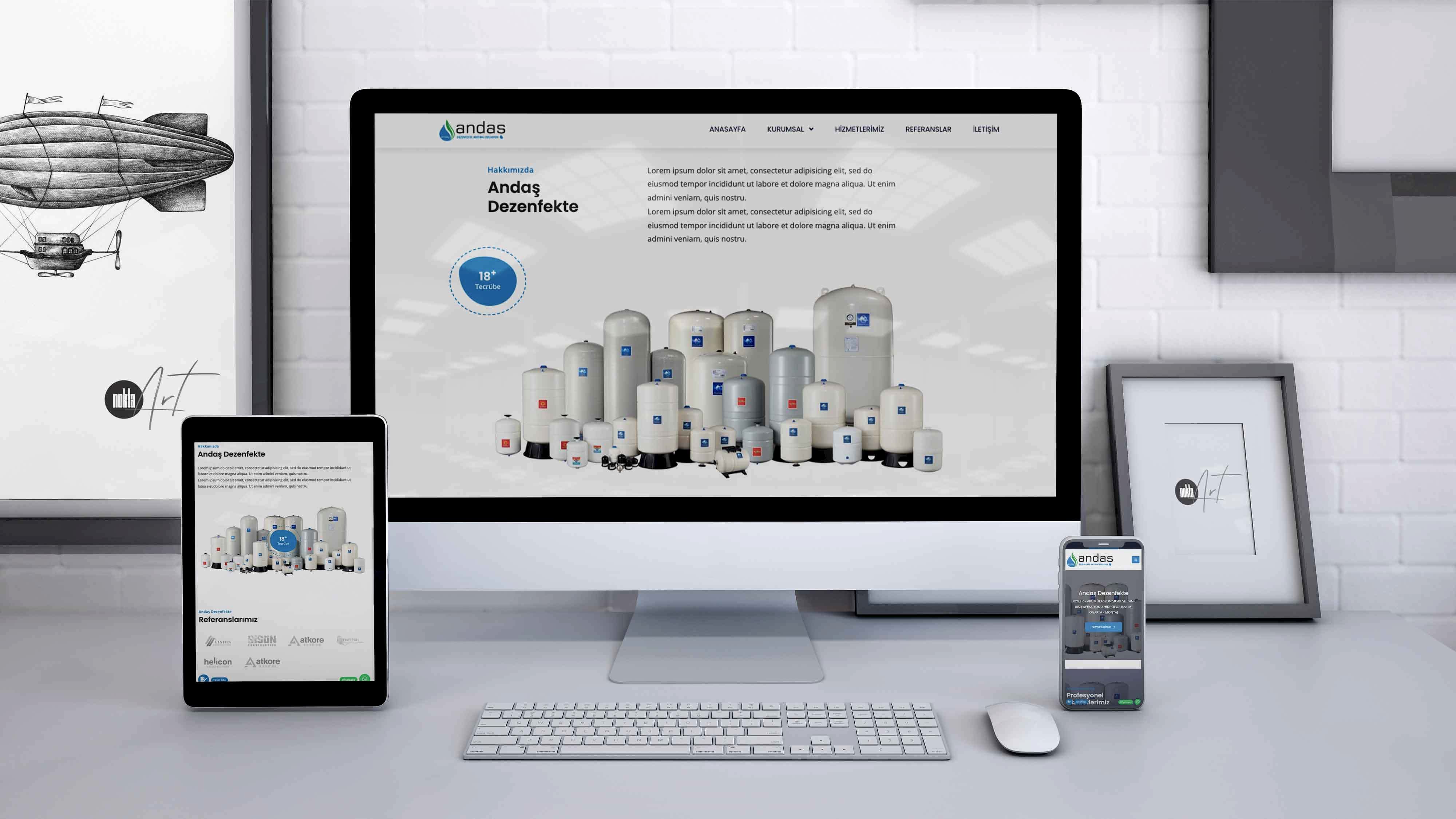Andaş Dezenfeksiyon - HTML Web Tasarım