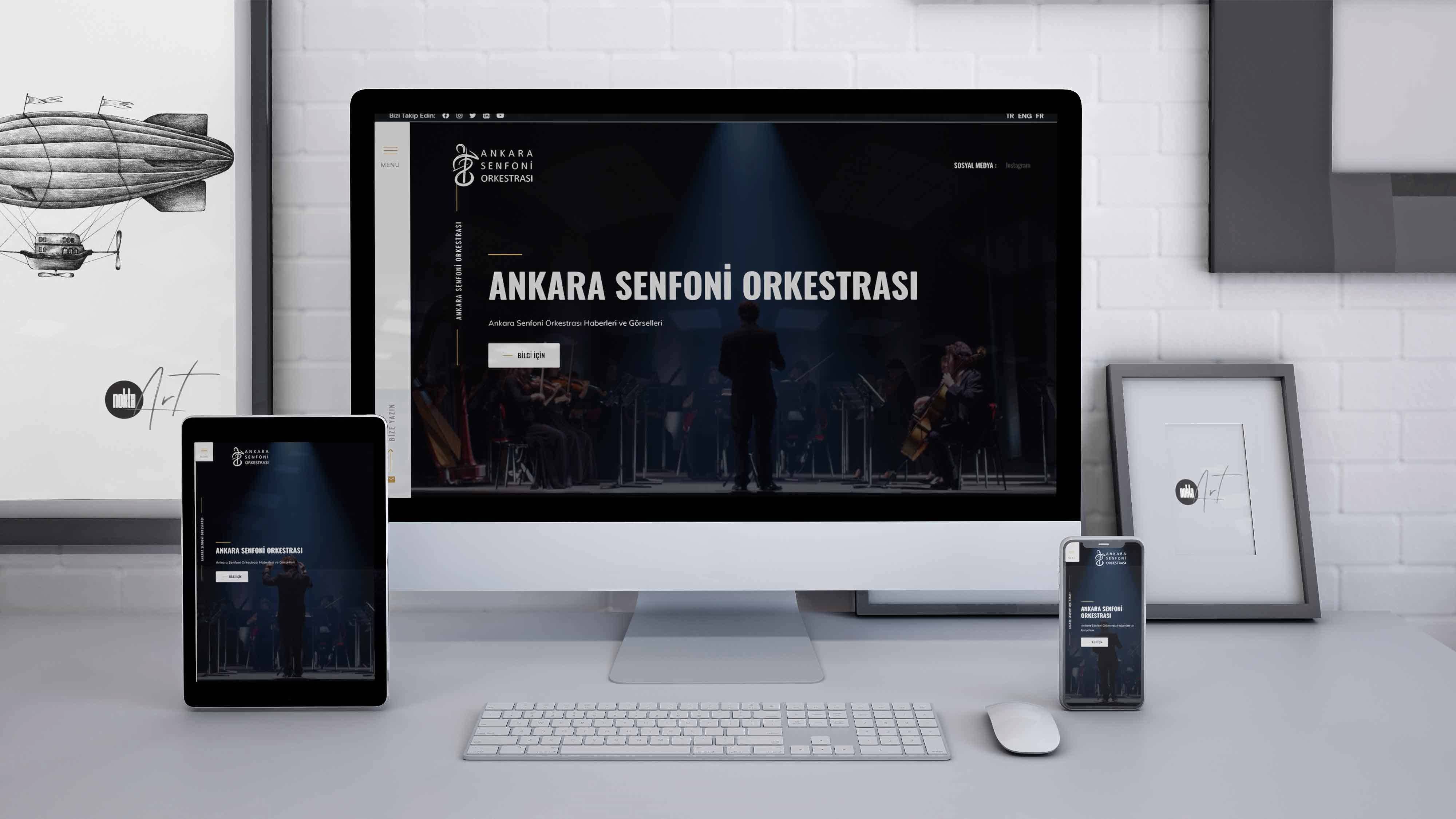 Ankara Senfoni Orkestrası Web Tasarım