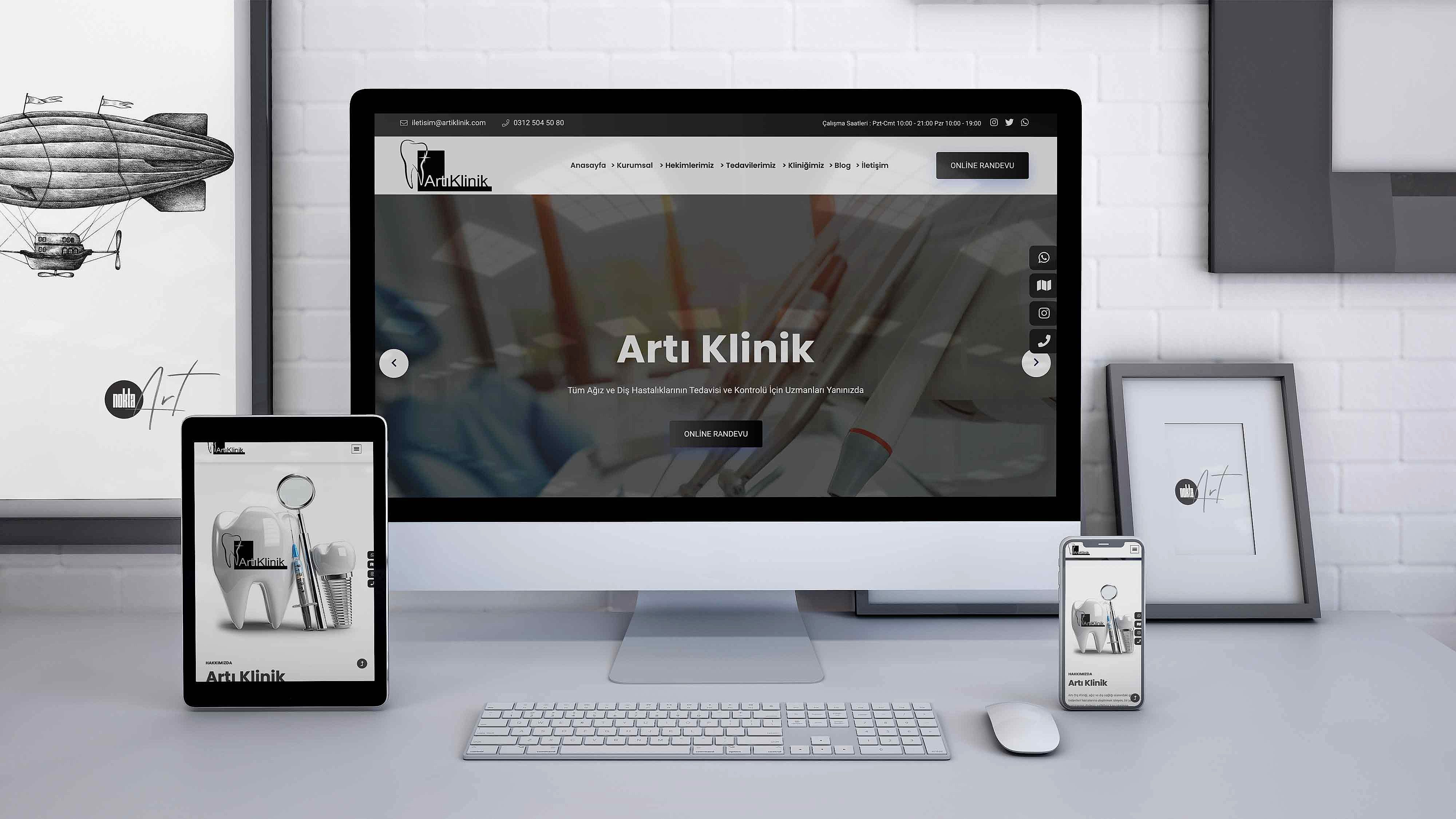 Artı Klinik Web Sitesi Yapımı