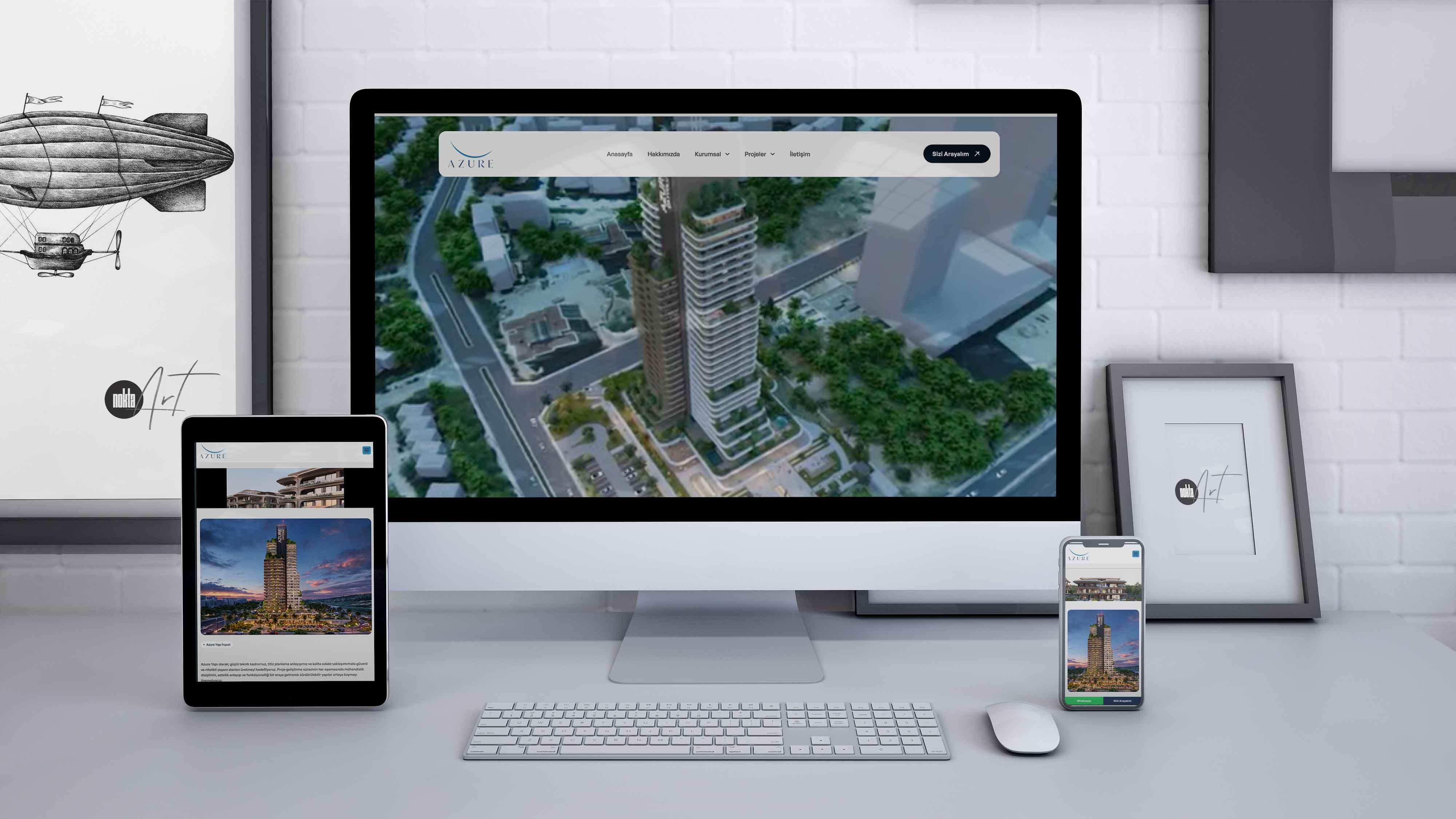 Azure Yapı - İnşaat Projesi Web Tasarım
