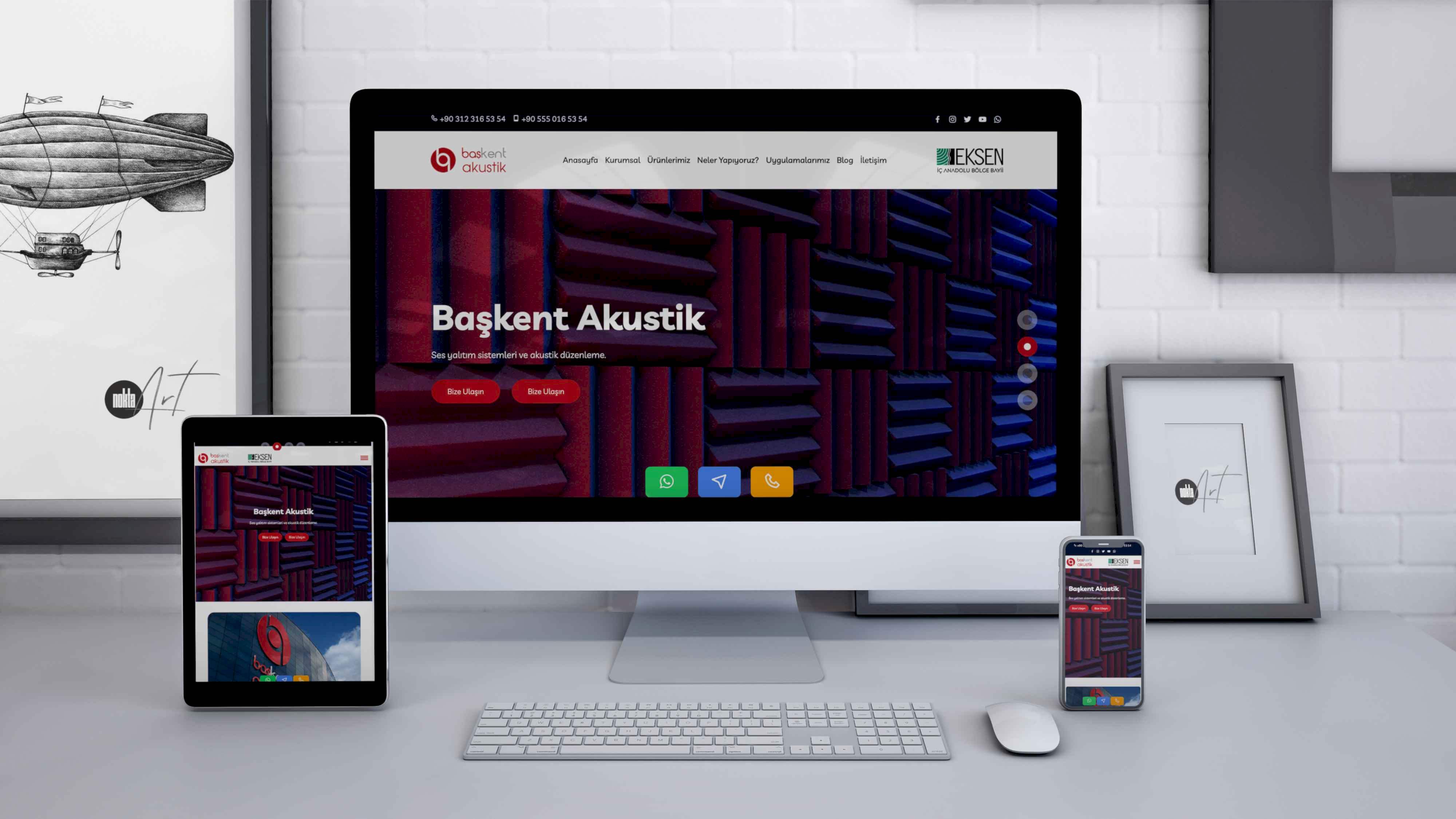 Başkent Akustik Web Sitesi Tasarımı