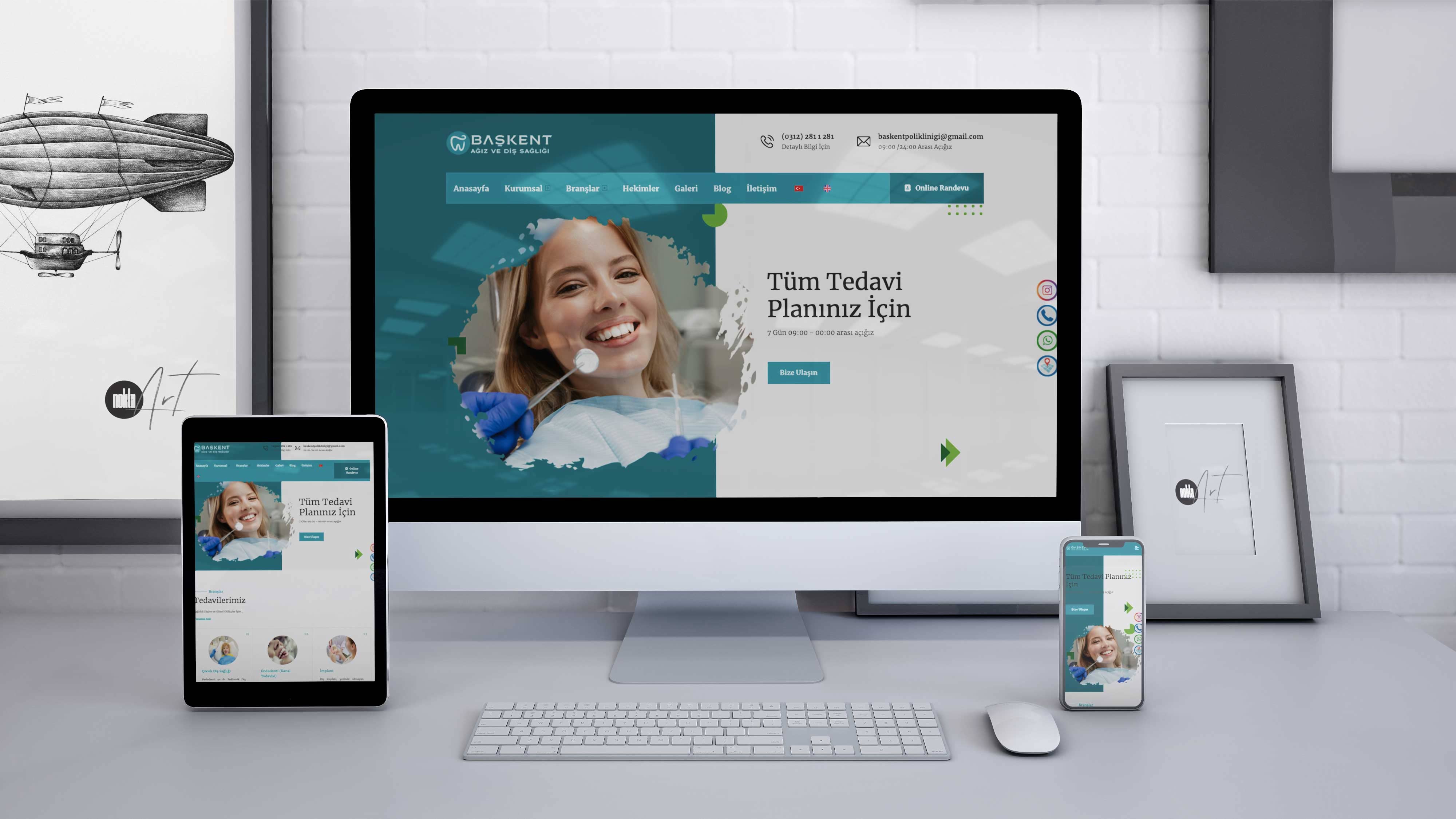 Başkent Diş Polikliniği - Web Tasarım