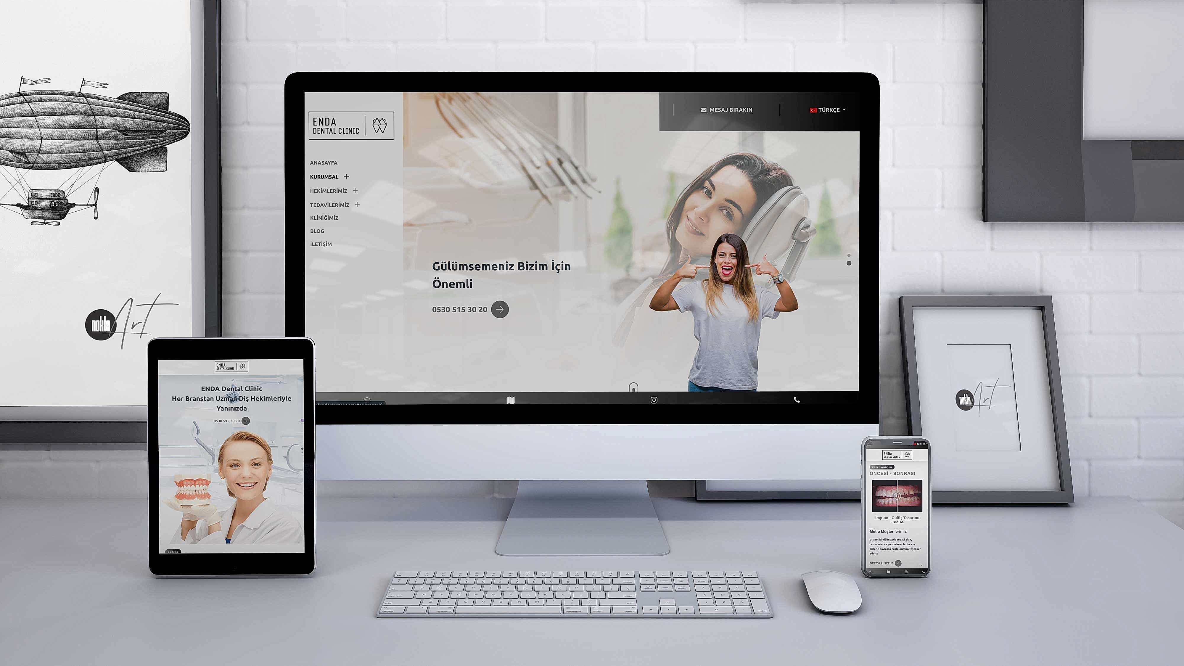 ENDA Dental Clinic - Web Tasarım