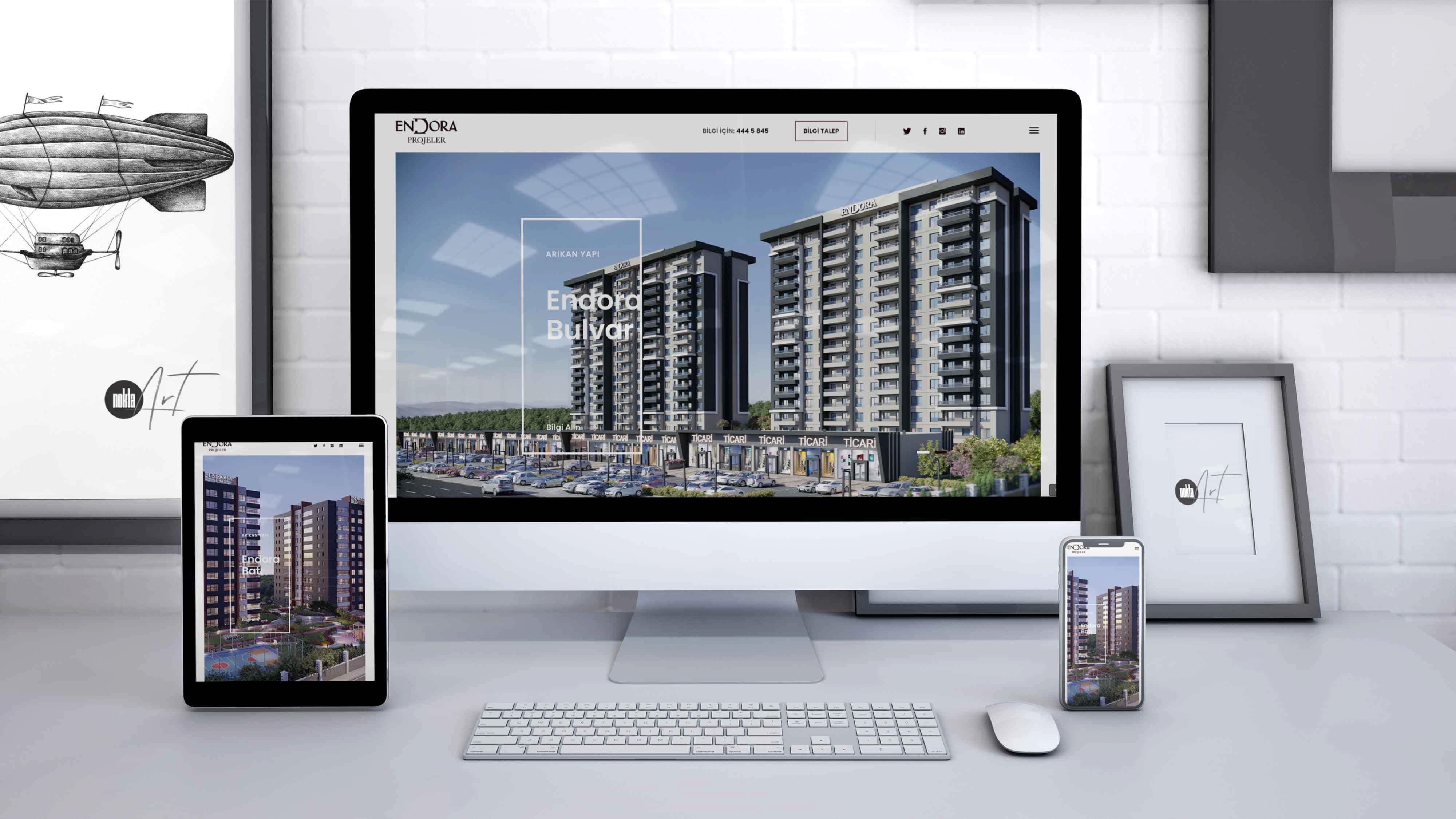 Endero Projeleri Web Sitesi