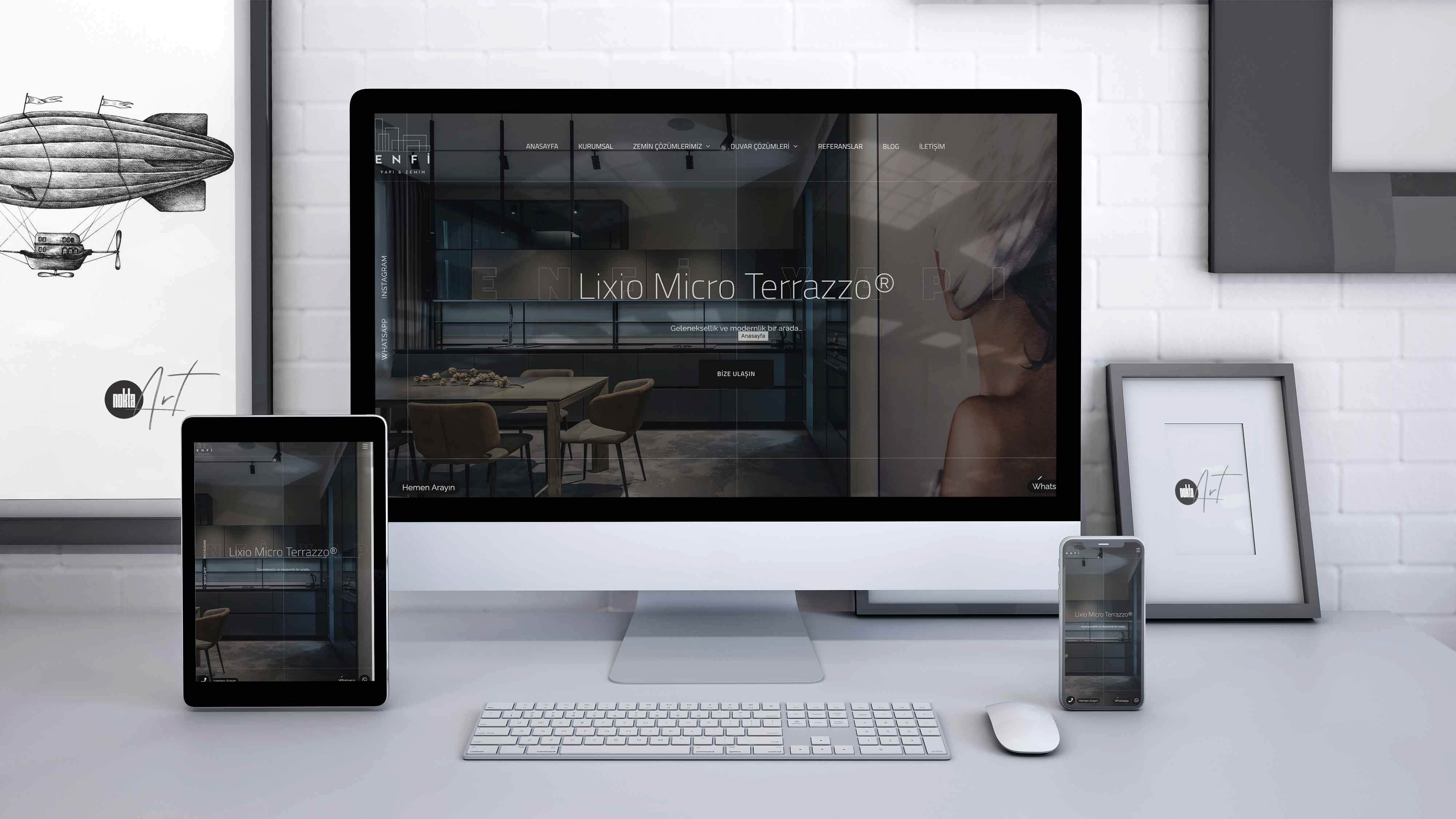 Enfi Yapı Web Sitesi Tasarım ve Yazılım