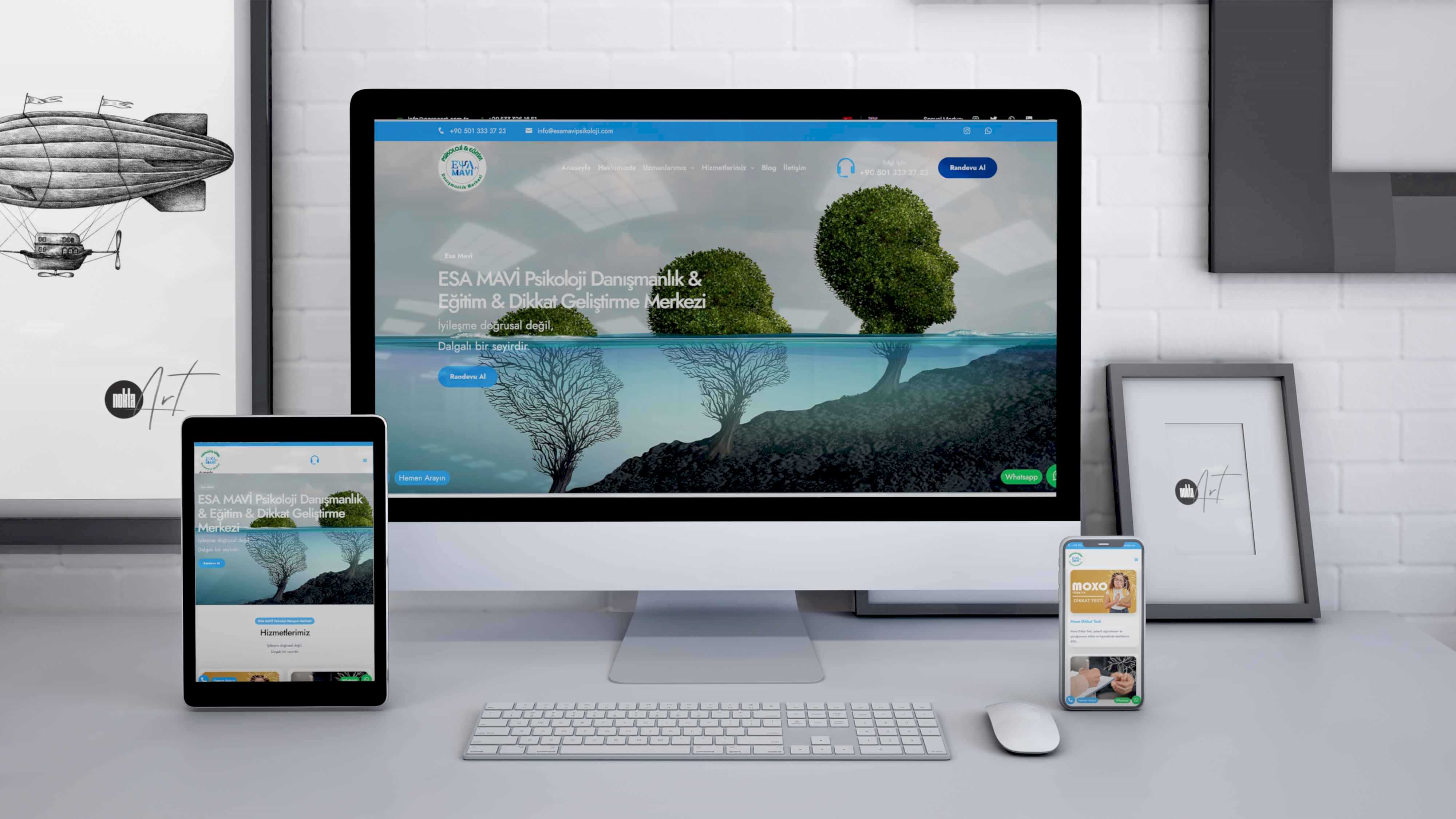 Esa Mavi Psikoloji Ankara Web Tasarım