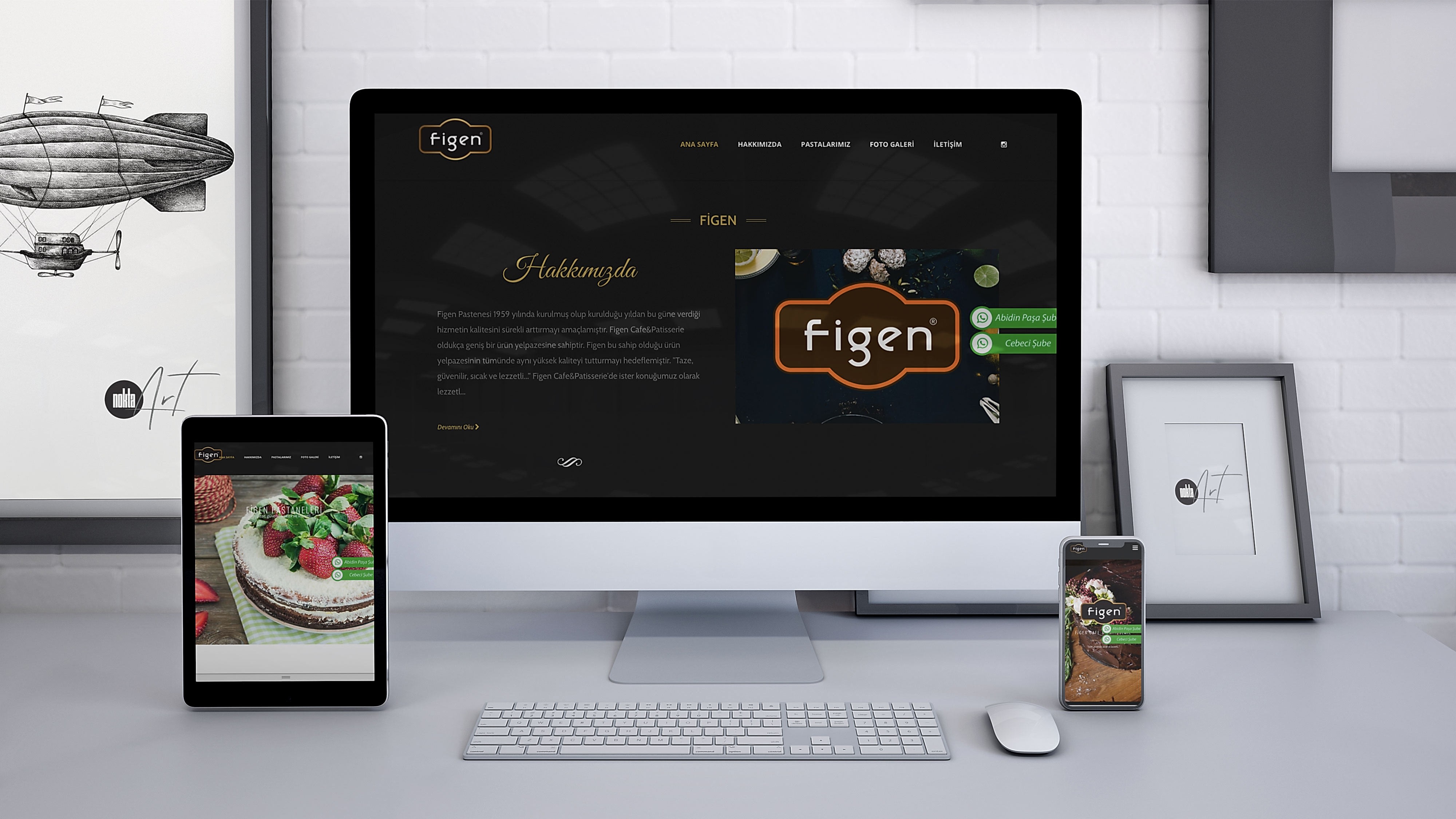 dijital menülü web tasarım