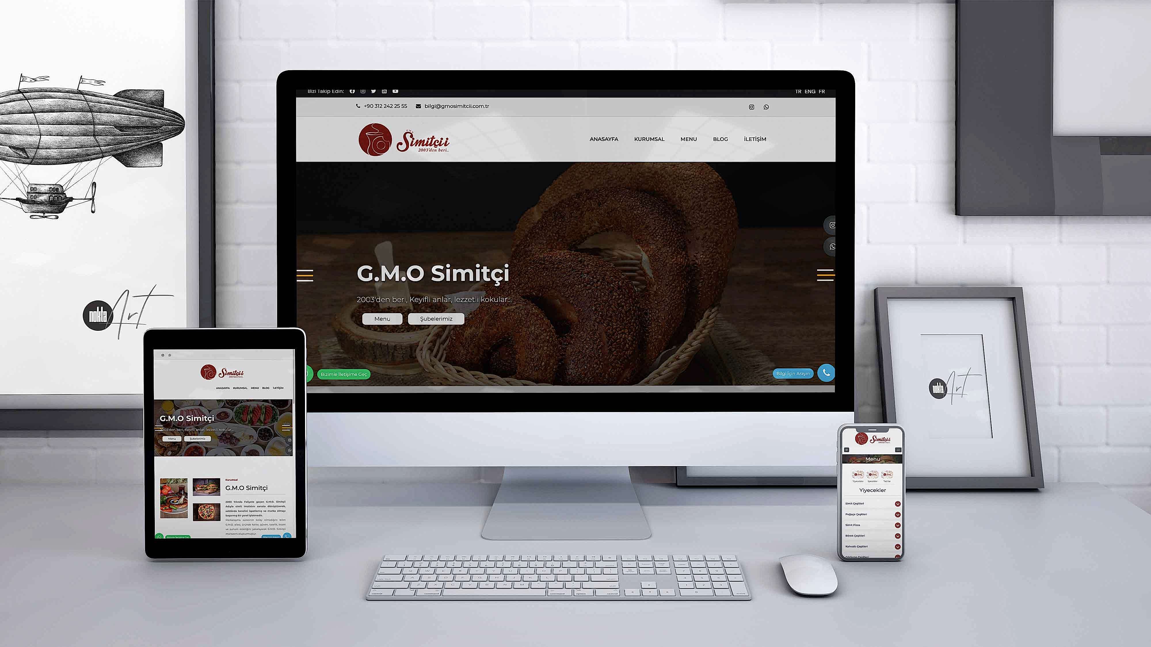 G.M.O. Simitcii - QR Menülü Web Sitesi