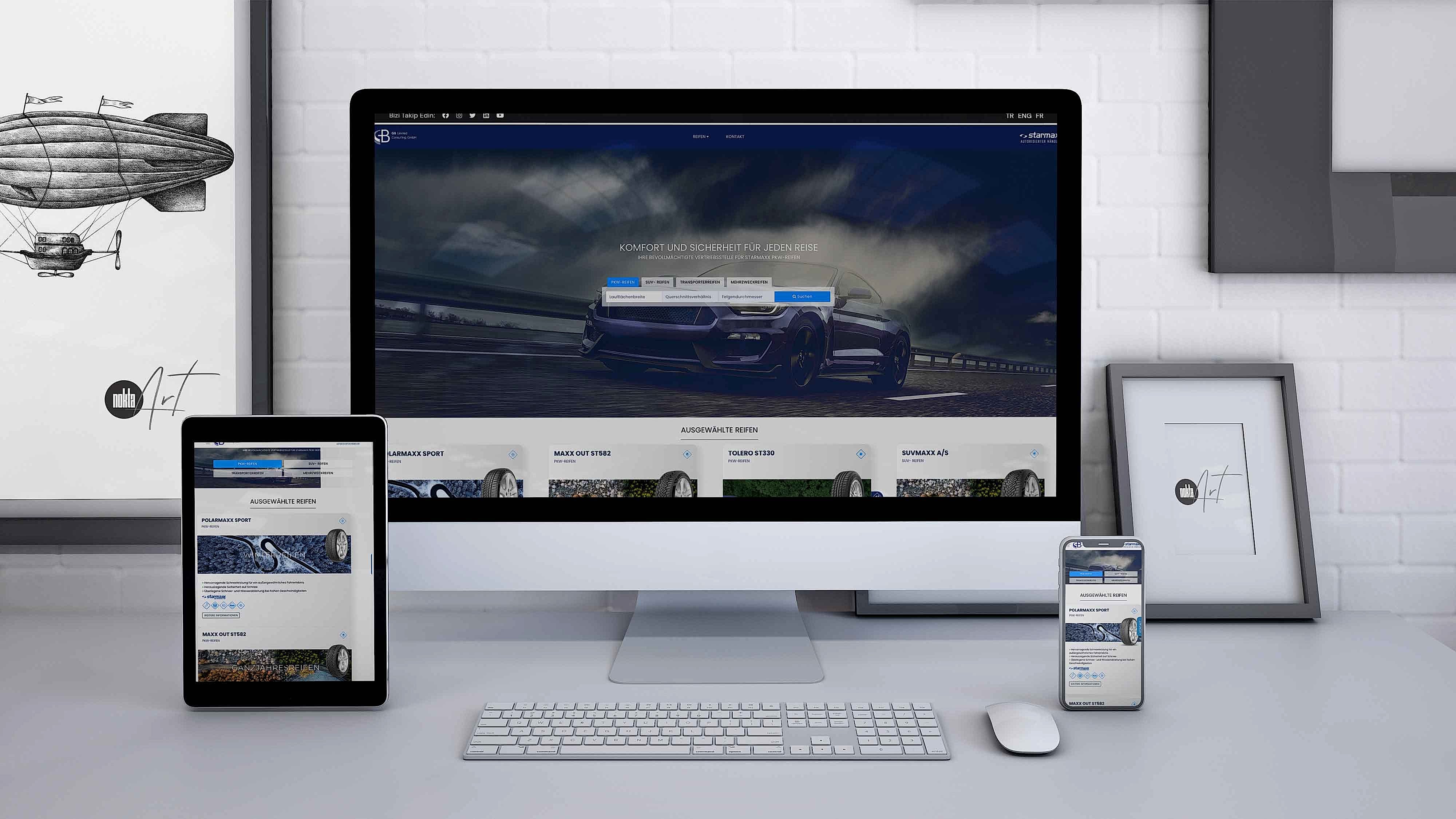 GB Limited Reifen - Almanya Web Tasarım ve Yazılım Hizmeti