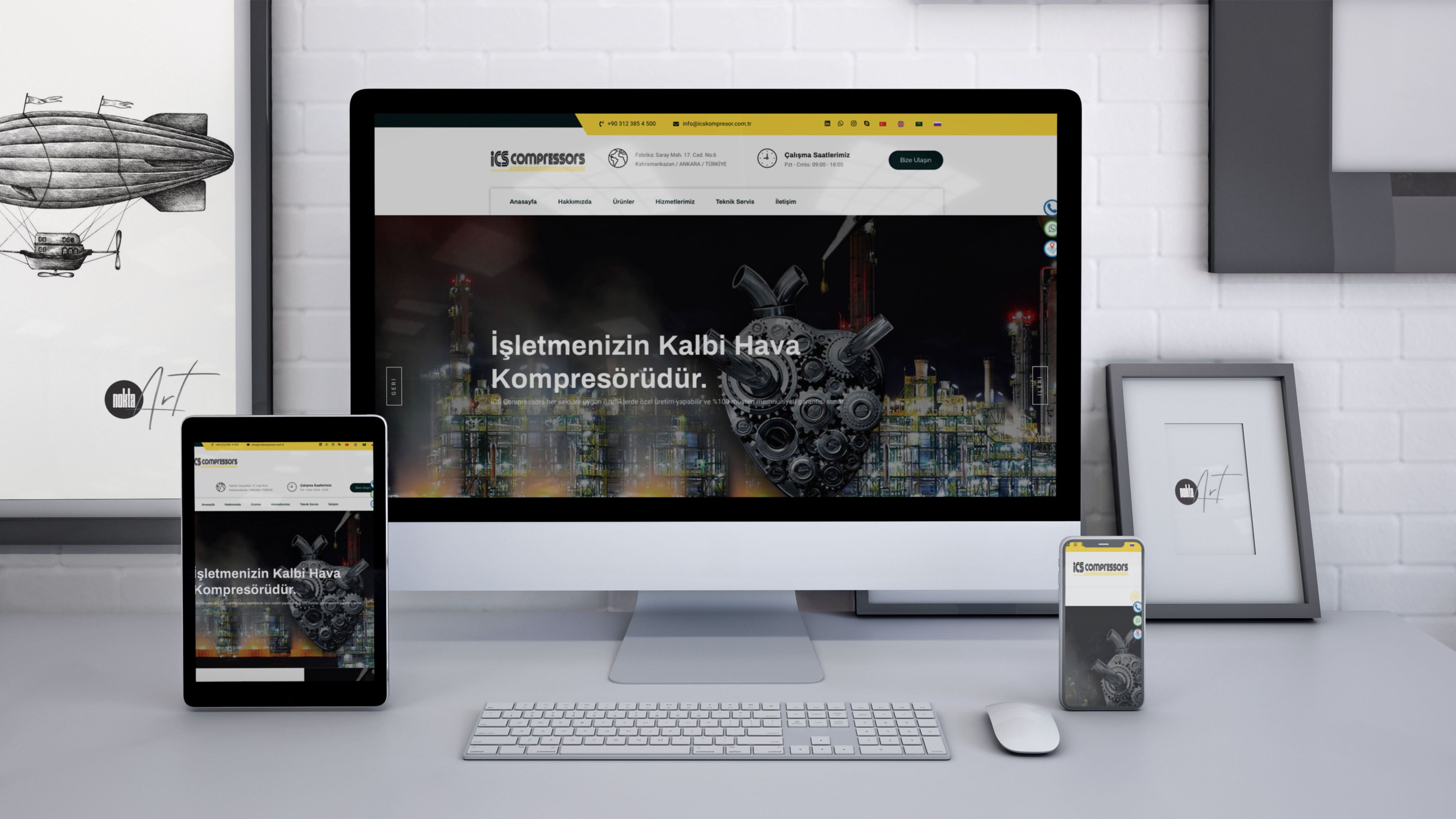 İCS Kompresör - Web Tasarım