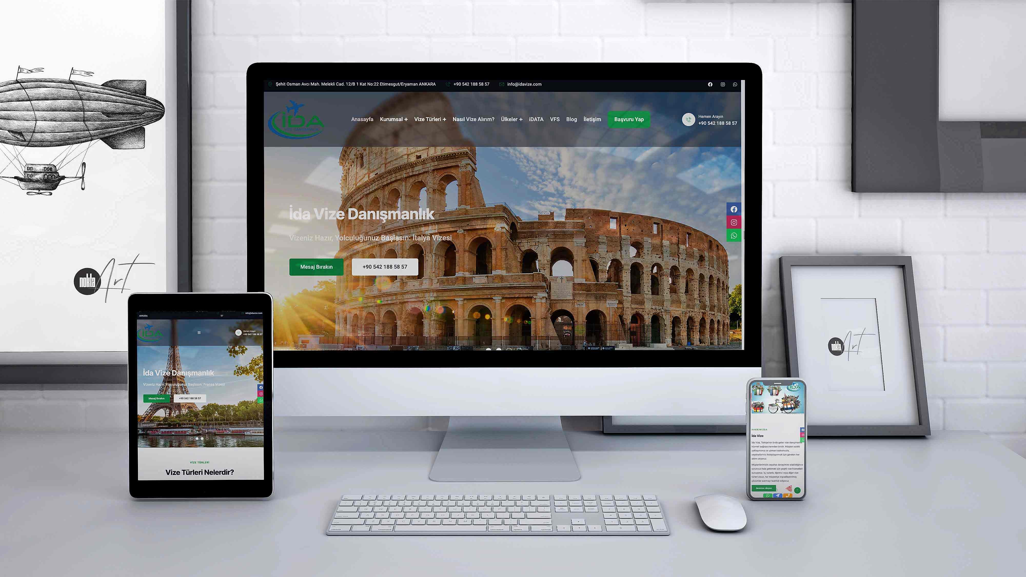 İda Vize Danışmanlık - Web Tasarım