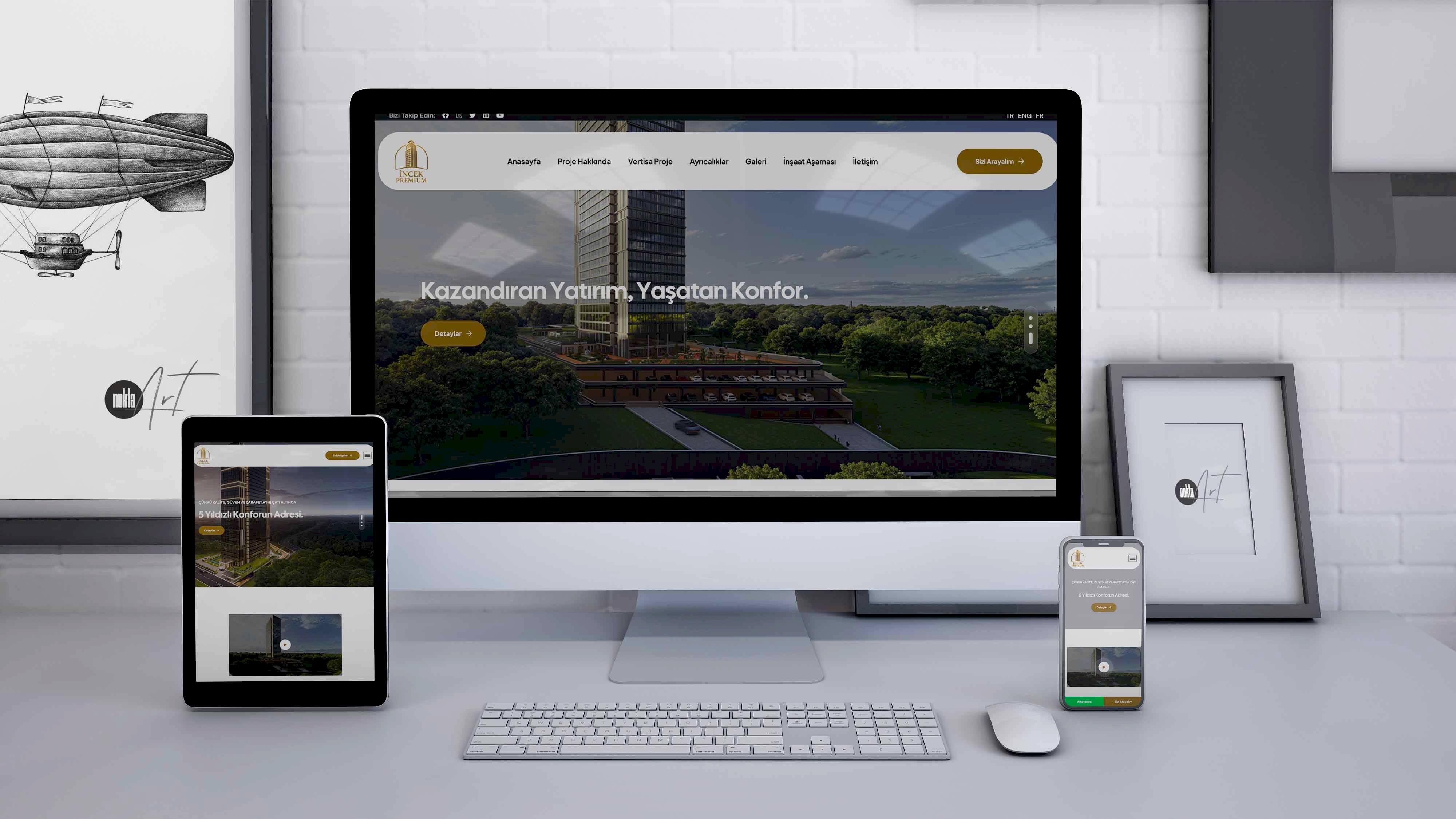 İnşaat Projesi Web Sitesi