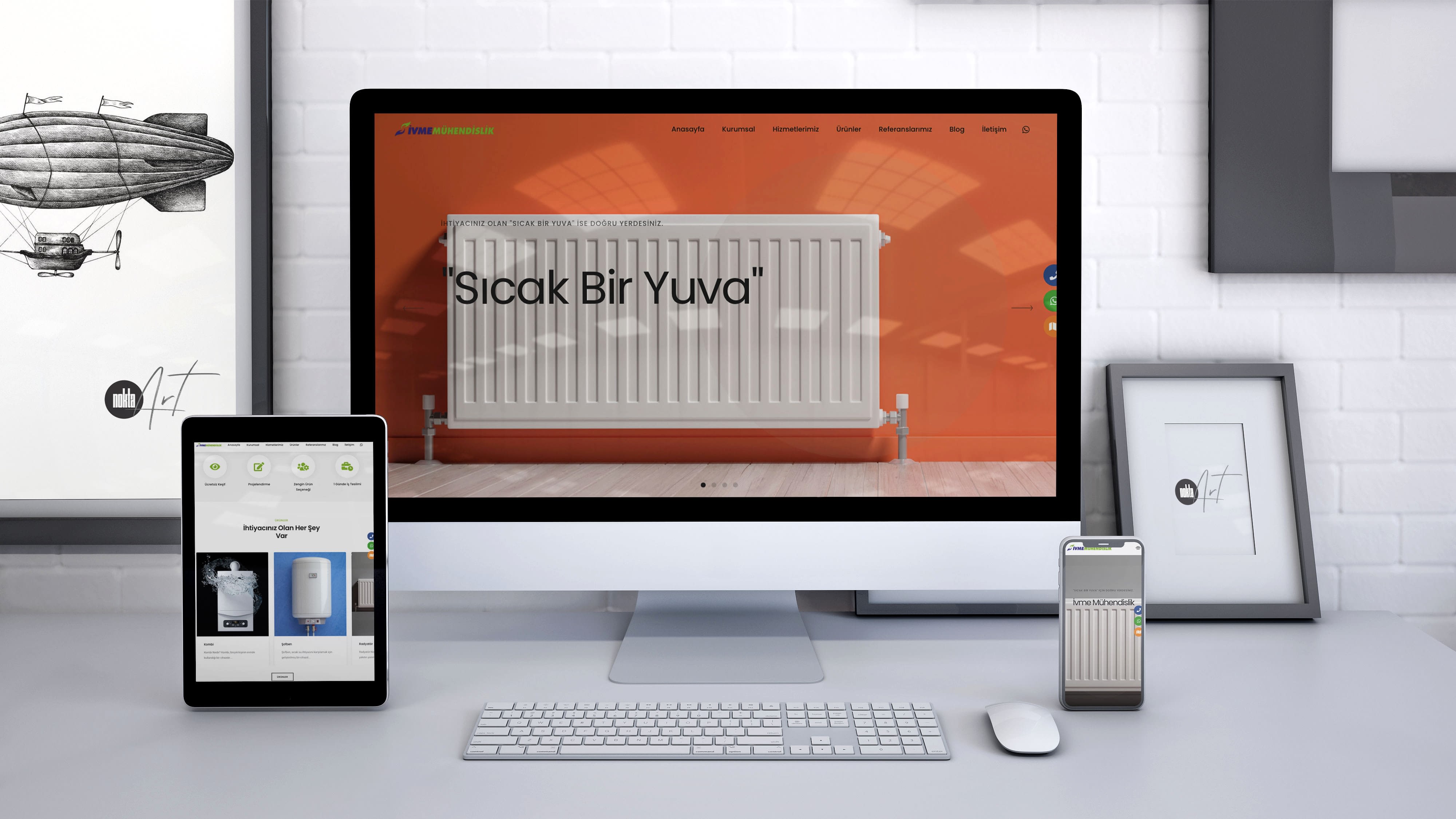 İvme Mühendislik Web Sitesi Yapım İşi