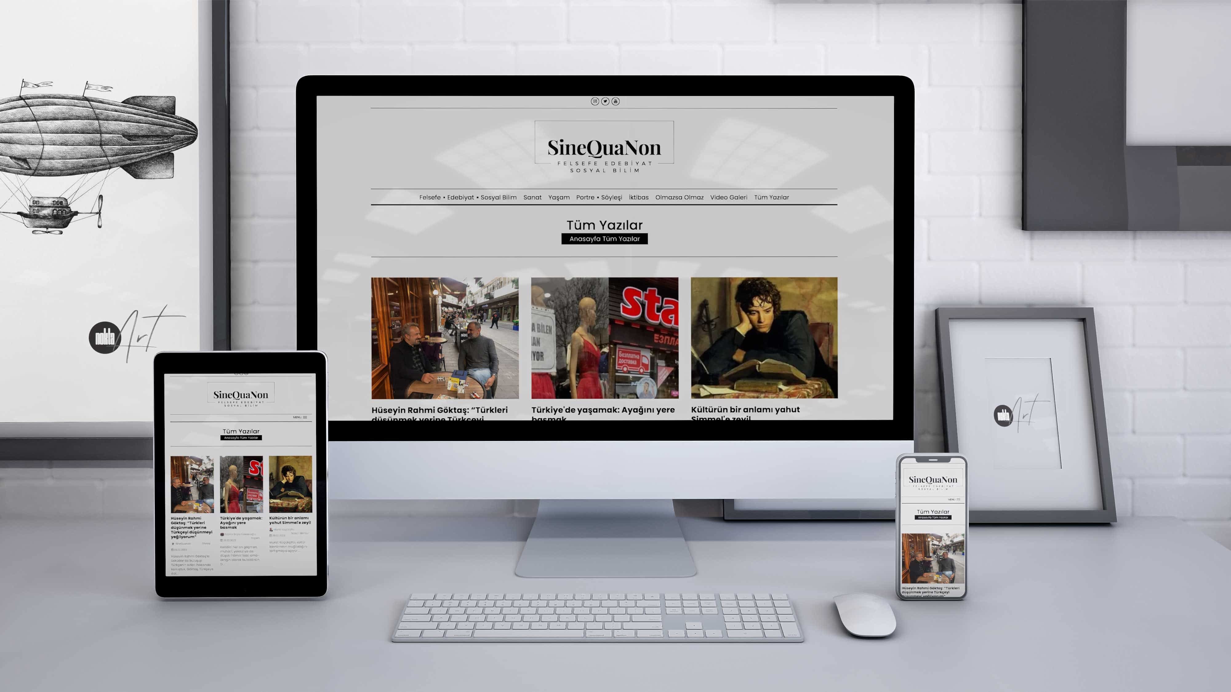 KETEBE Yayıncılık - SineQuaNon - Web Tasarım