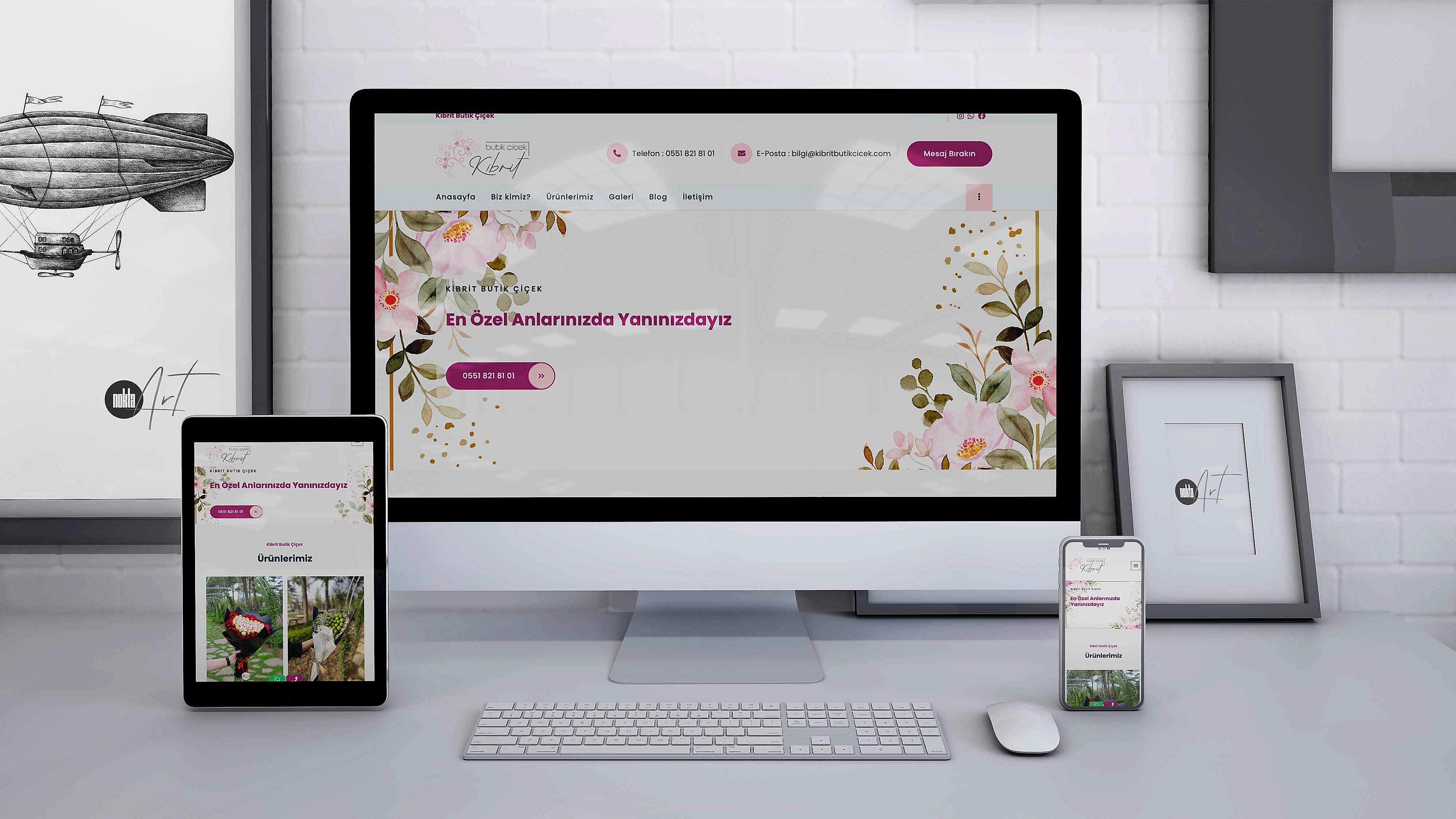 Kibrit Butik Çiçek - Kurumsal Web Sitesi