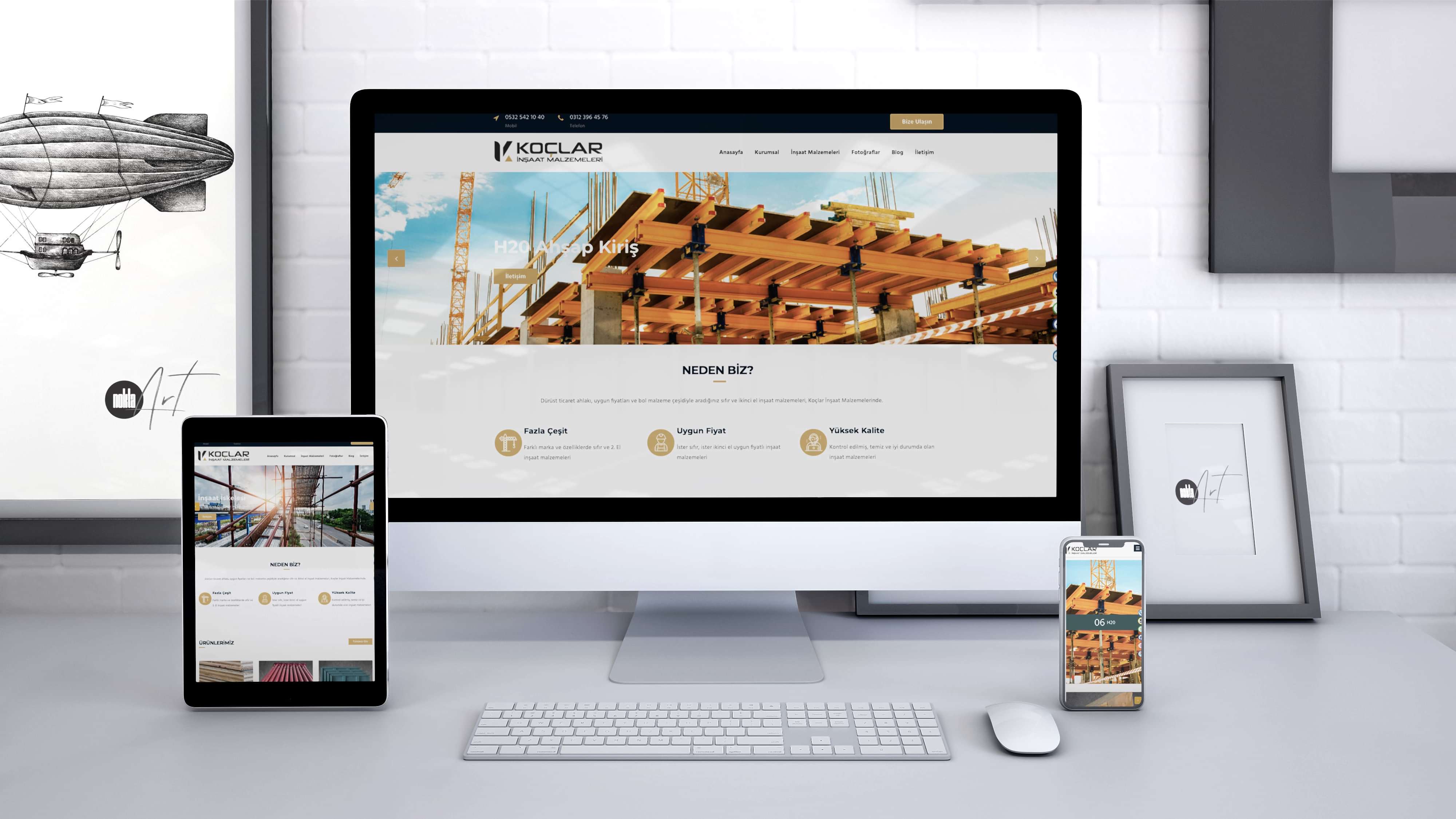 İnşaat Web Sitesi Yapım