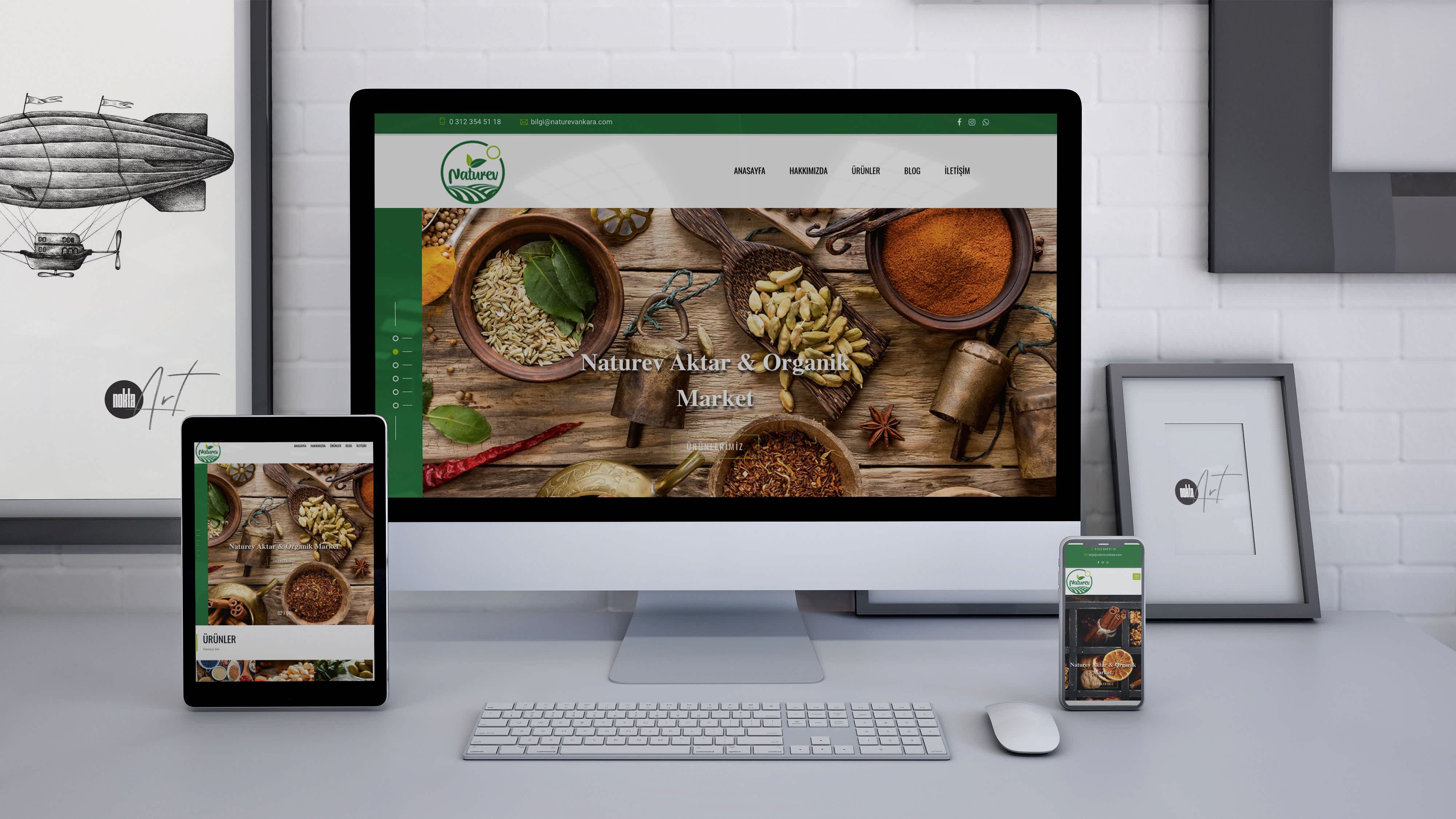 Naturev - Web Tasarım