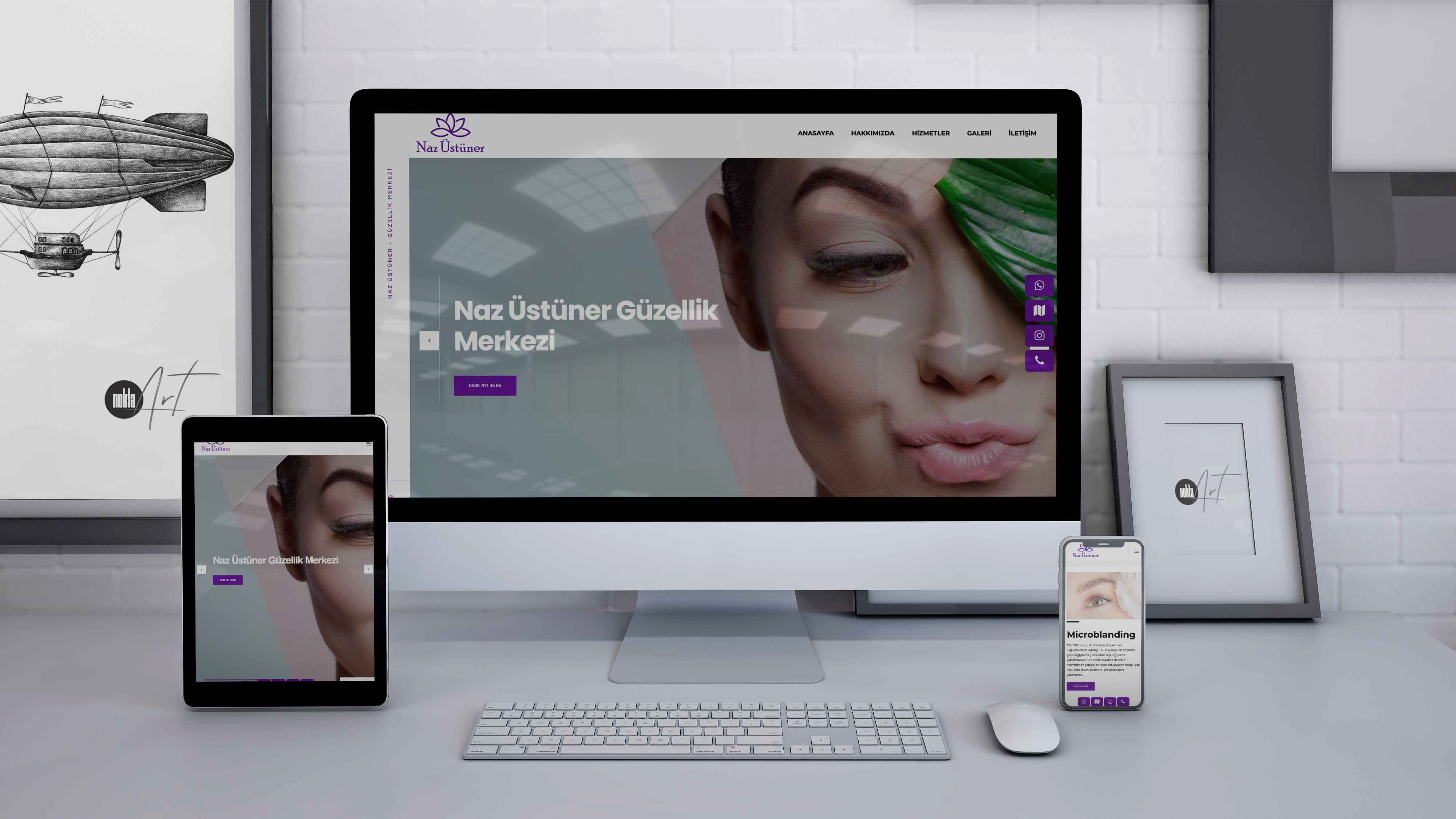 Naz Üstüner Beauty - Web Sitesi Yenileme