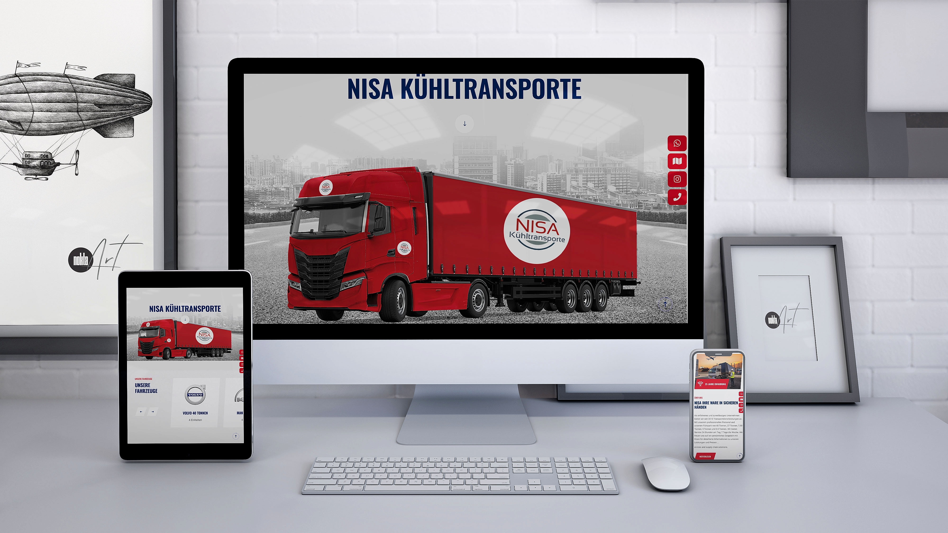 Nisa Transporte - Web Sitesi Tasarımı