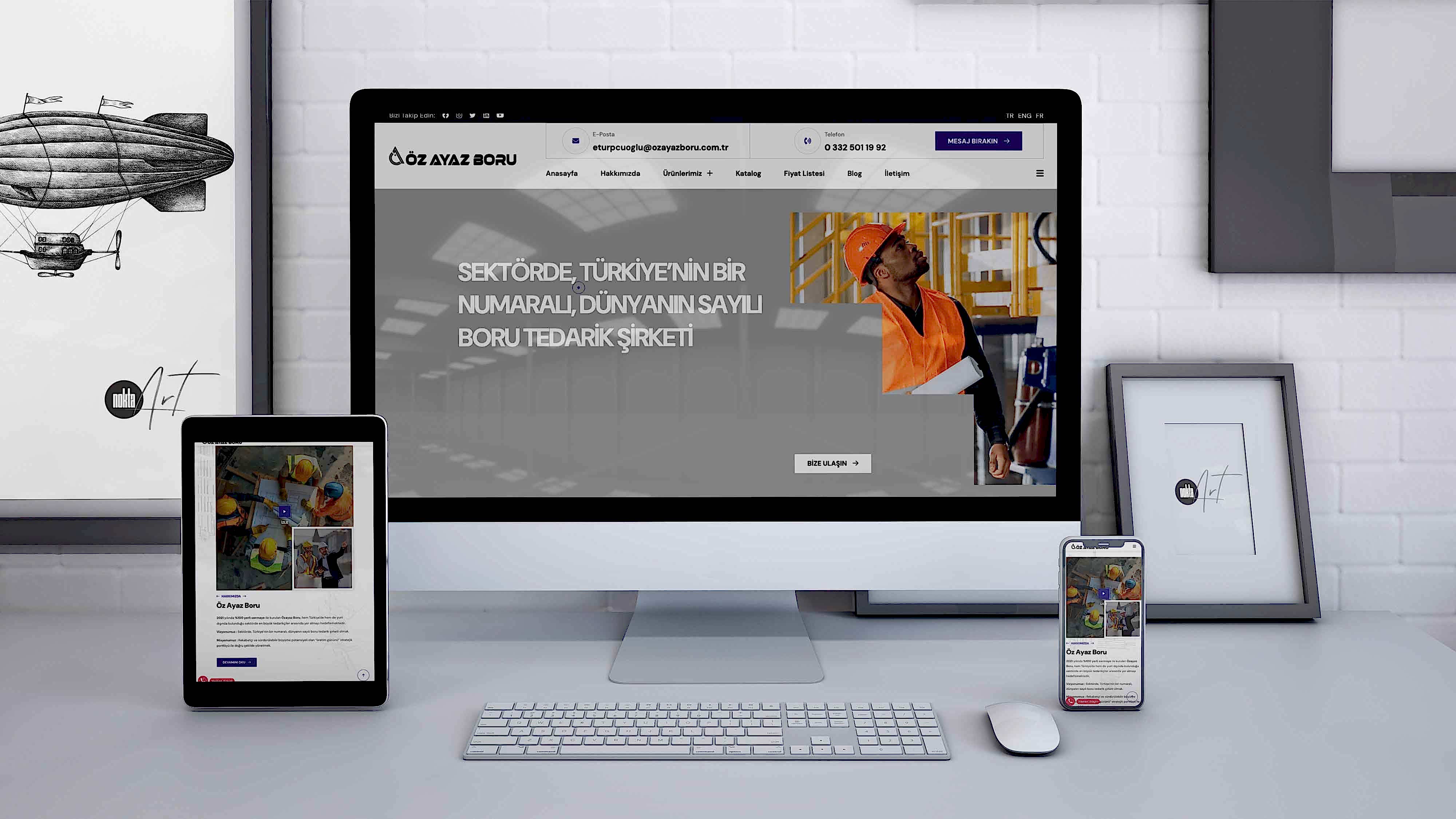 Öz Ayaz Boru Web Tasarım ve SEO Yazılım