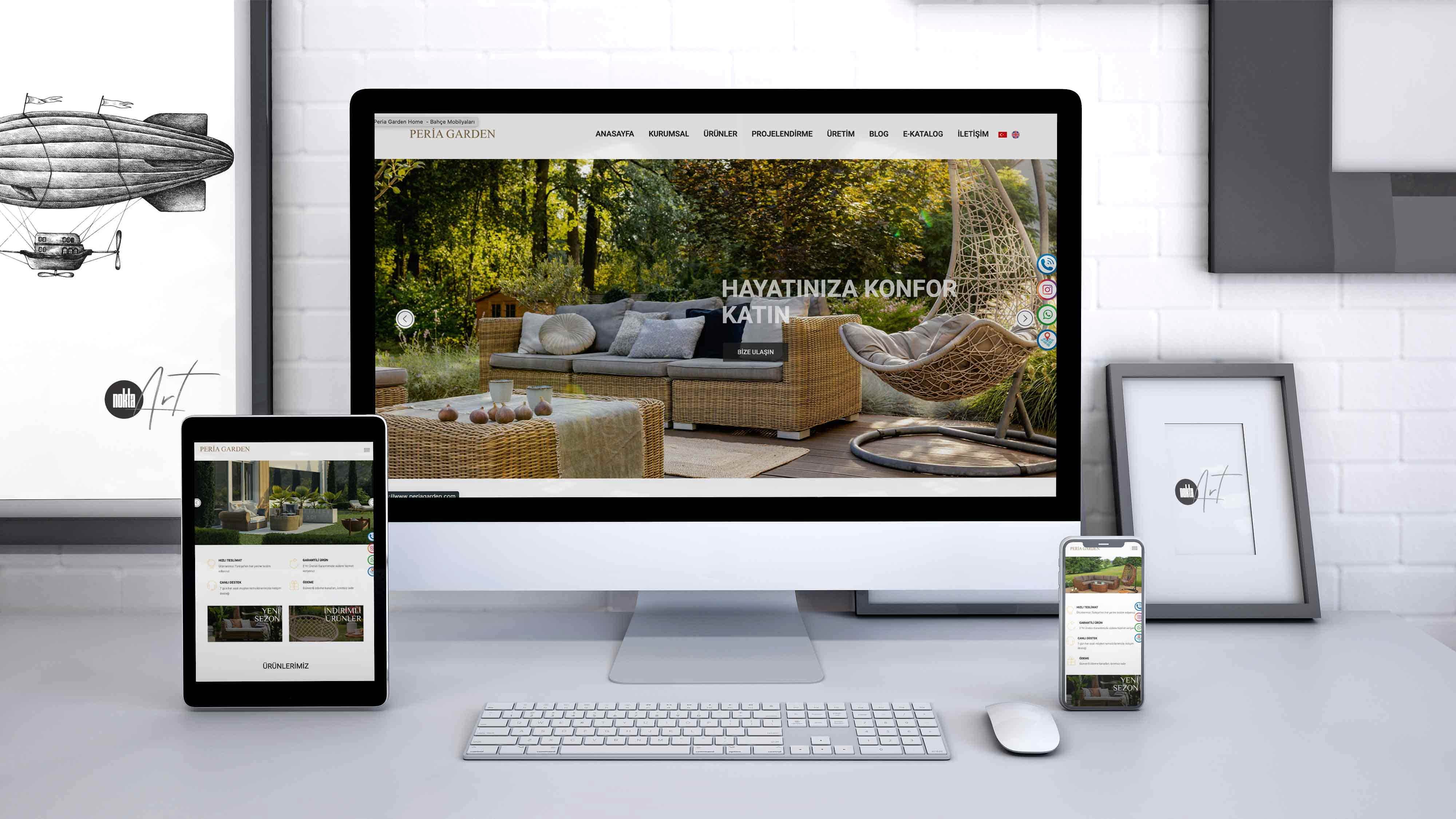 Peria Garden Home - Web Tasarım ve Yazılım