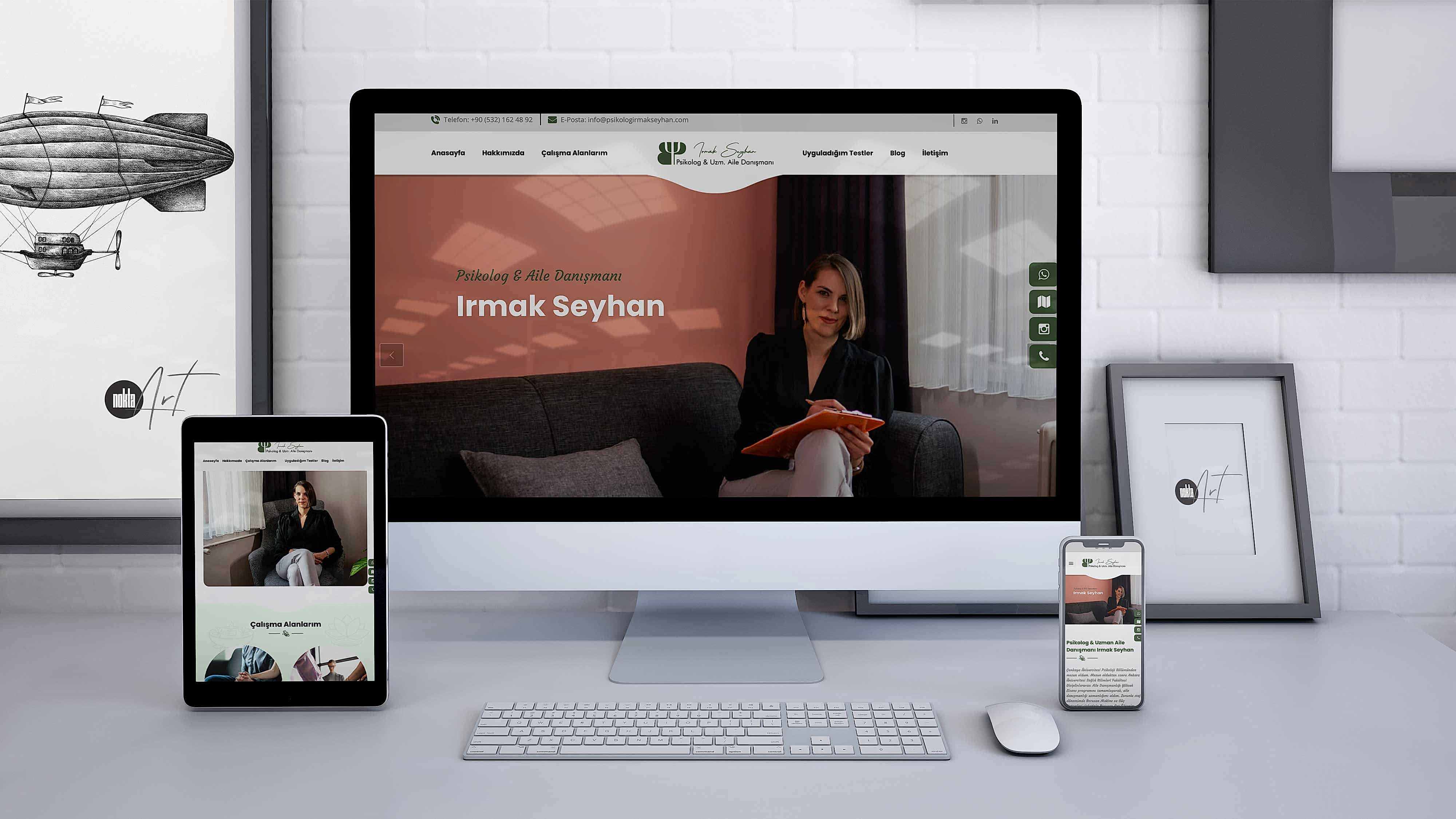 Psikolog İrmak Seyhan - Web Tasarım ve Yazılım