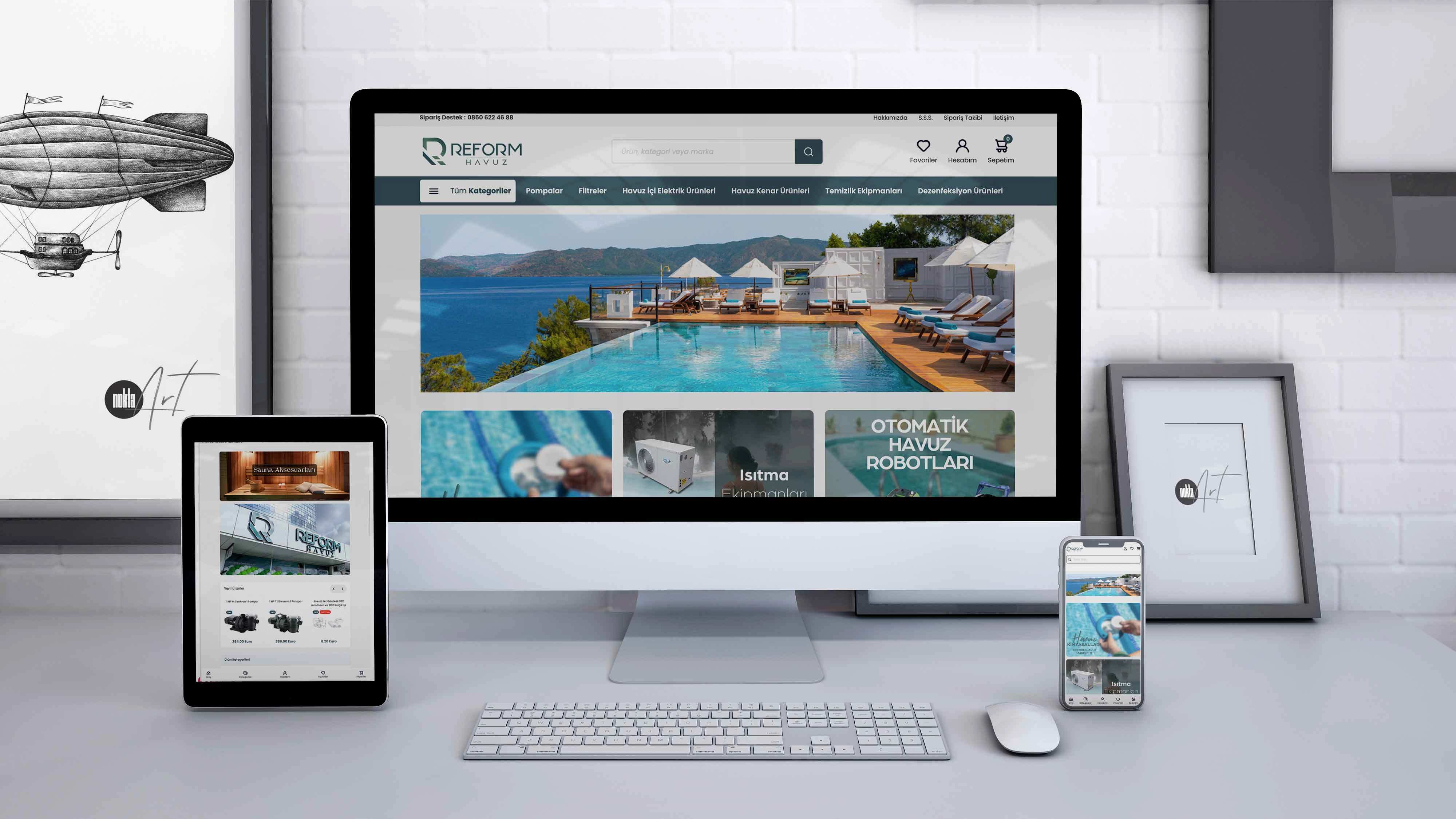 Reform Havuz Market - E Ticaret Sistemi