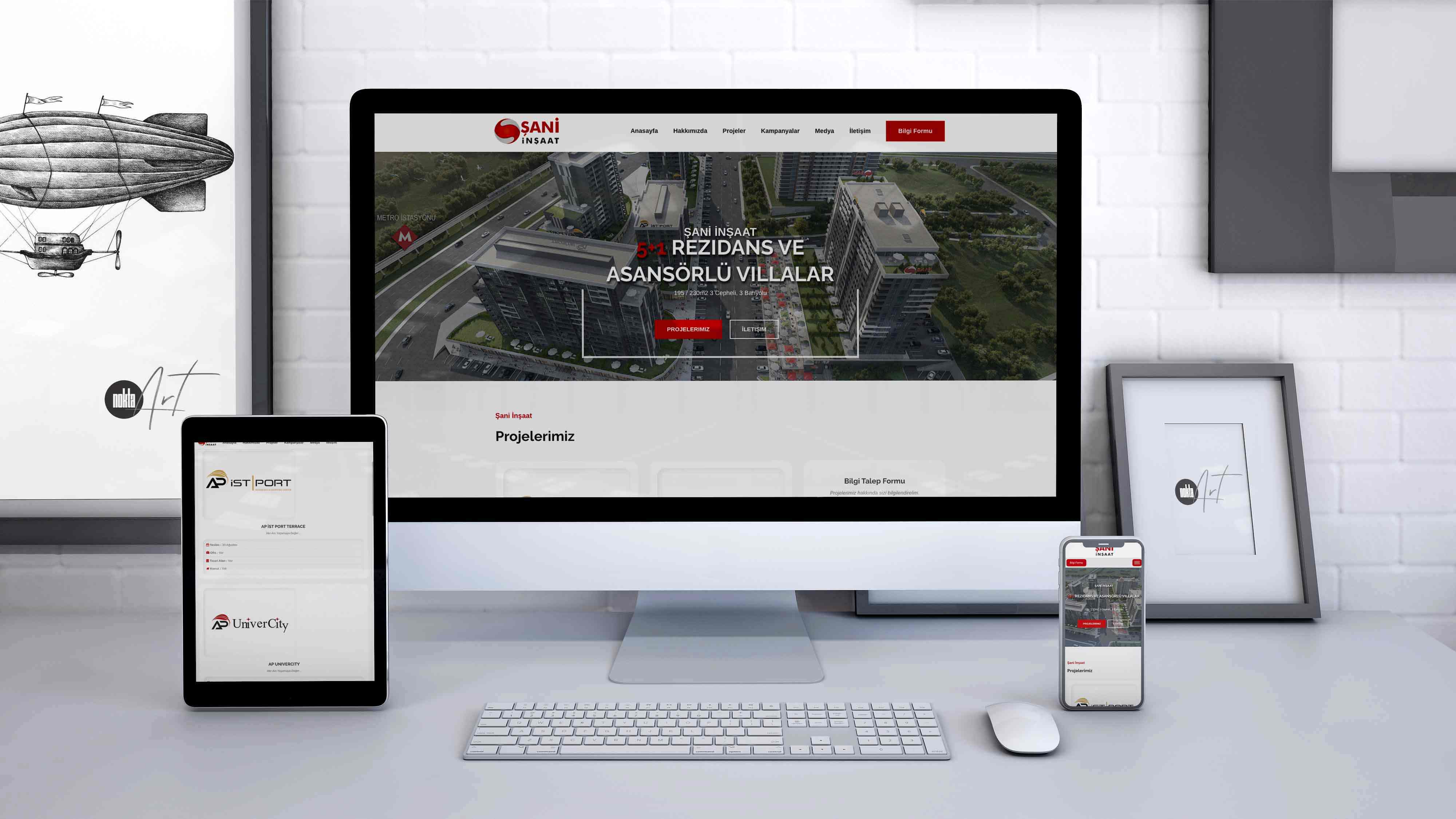 Şani İnşaat HTML Web Tasarım