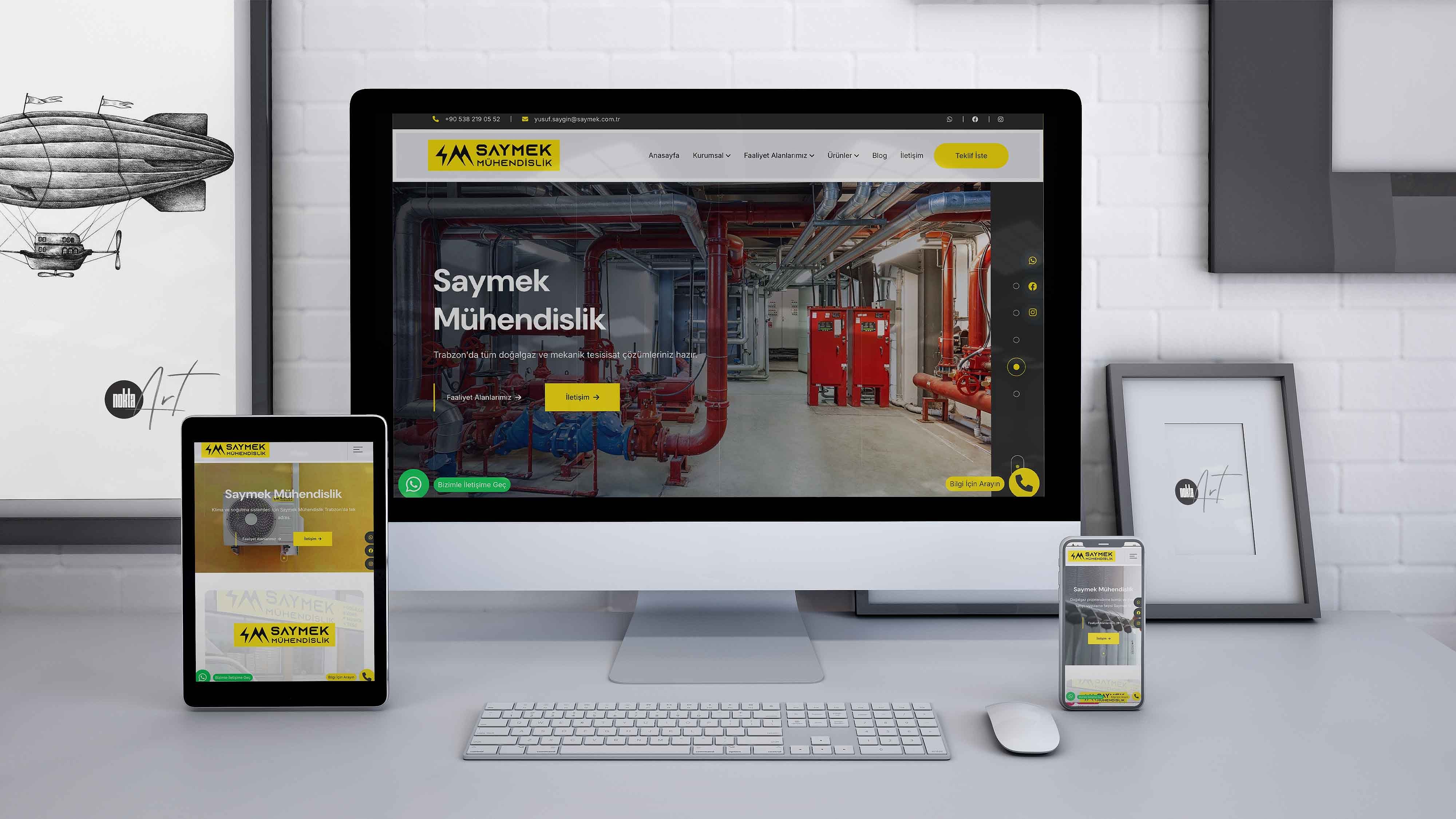 Saymek Mühendislik - Trabzon Web Tasarım