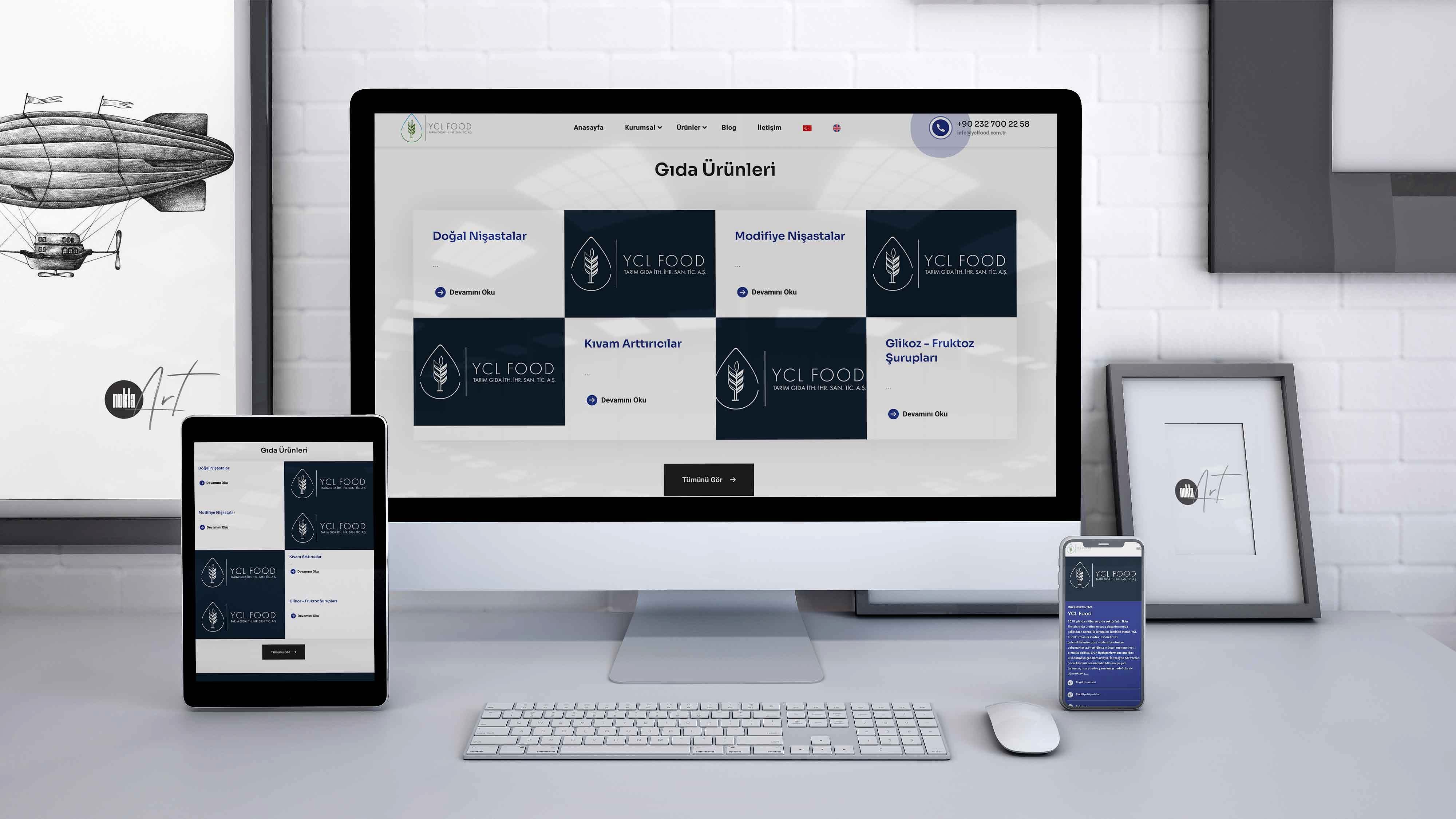 YCL Food - Web Sitesi ve Yazılım İşi